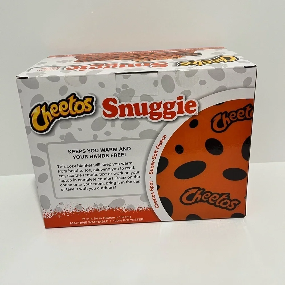 Snuggie Cheetos Super Soft Fleece Blanket With Sleeves